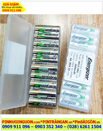 Energizer NH15-AA2000mAh /Hộp 10viên, Pin sạc AA 1.2v Energizer NH15 AA2000mAh /Xuất xứ NHẬT (BOX 10viên)